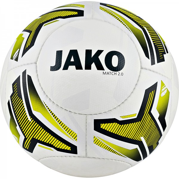 JAKO Lightball Match 2.0 Gr. 3 - 290g weiß-neongelb-schwarz
